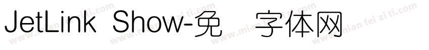 JetLink Show字体转换